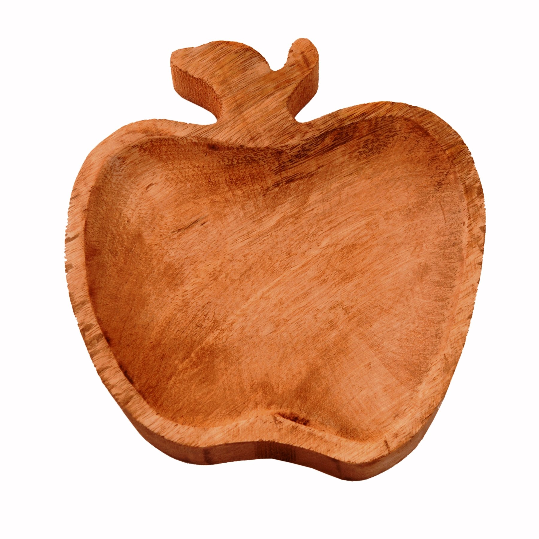 Purpledip Wooden Serving Tray/Platter 'Healthy Bites': Small Plate For Snacks, Cookies, Fruits Or Aftermints (11290)