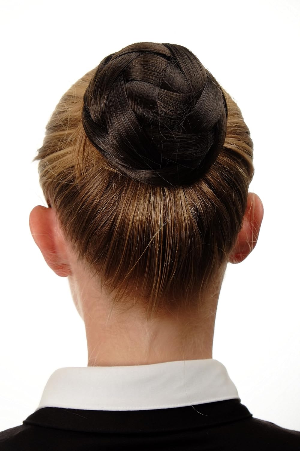 WIG ME UP Geflochtener Haardutt – Schwarzer Chignon Mit Steckkamm, Aus Kunstfaser, Für Tracht & Hochzeit