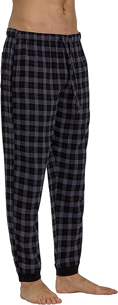 mens flannel jogger pajamas
