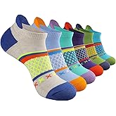 Eallco Womens Socks Ankle Athletic Socks Short Running Socks With Cushioned Sole 6 Pairs
