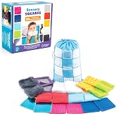 Educational Insights Sensory Squares - Sensory Toys for Toddlers, Textured Bean Bags for Classroom, Toddler Classroom Must Haves, Preschool and Kindergarten Learning Materials, Kids Ages 4+