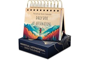 RYVE Daily Affirmation Calendar – Motivational Desk Calendar with Daily Affirmations for Women, Positive, Motivational and Inspirational Gifts, Office Gifts for Women, Office Desk Accessories