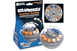 Learning Resources Scramboozle Number Jumble - 3D Brain Teasers for Kids and Adults, Puzzles for Teens, Critical Thinking and