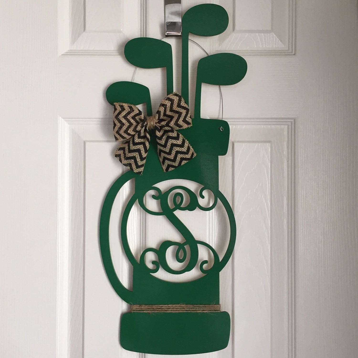 Monogram Golf Bag Door Hanger Father's Day Door Hanger