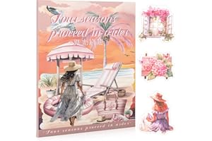 Uideyvi Summer Theme Sticker Scrapbooking Supplies for Junk Journal, 20 Sheets PET Stickers - Vintage Journaling Stickers, Ephemera Sticker Book Pre Cut(TZ-006-001)