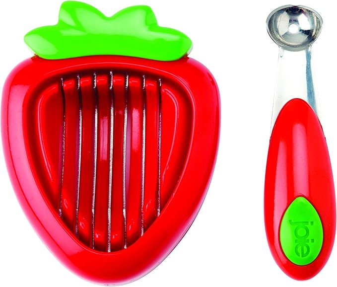 Joie Kitchen Gadgets 87312 Joie Strawberry Hull and Slice, Plastic, Red Buy Online at Best