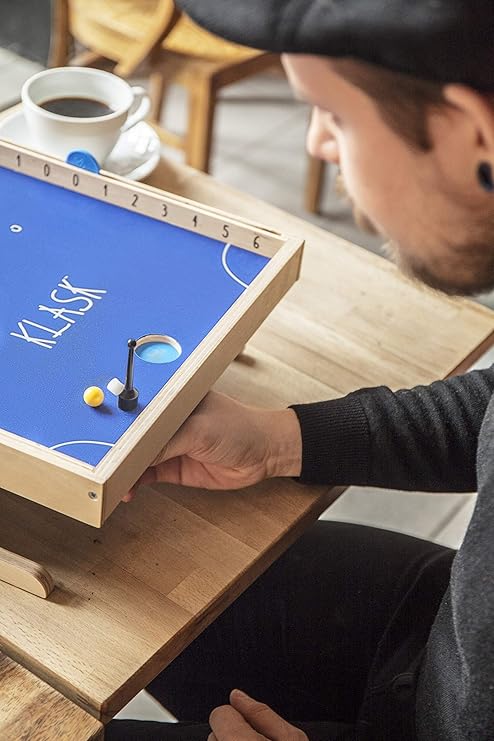 KLASK un Juego Magnético de Habilidad de la Fiesta: Amazon.es: Juguetes y juegos