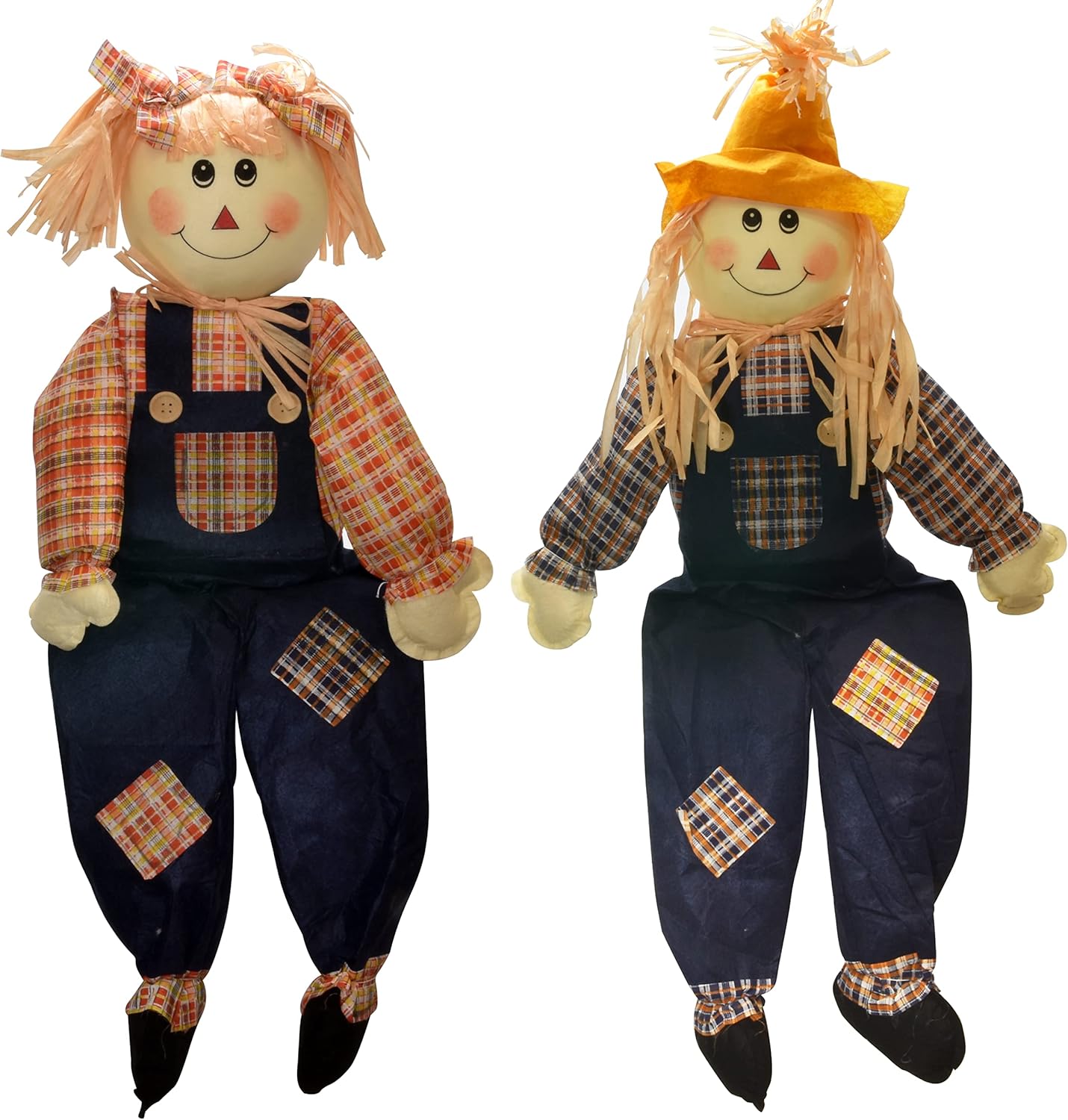 Garden Sculptures & Statues - Gift Boutique Thanksgiving Sitting Scarecrow Decor, 36