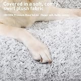 KSIIA Large Dog Bed Washable Calming Crate Mattress 90x60x8cm Grey view 4