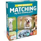 Chuckle &amp; Roar Baby Animals Memory Matching Game, CR Matching, 3+, 52 Cards | for Kids Ages 3+ &ndash; Preschool Concentration Board Game for Toddlers, Cute Animal Learning Game