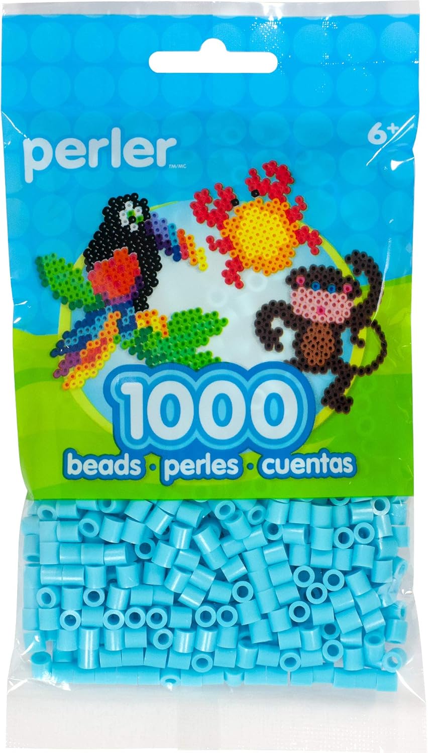 Perler 8015216, Sky Blue Fuse Beads for Crafts, 1000pcs Amazon.ca