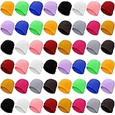 Jexine 72 Pcs Bulk Winter Beanie Hats for Kids Warm Knitted Hat for Boys Girls Children Bulk Beanies for Homeless People