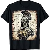 Spartan Helmet Warrior Aesthetic Y2K Streetwear Women Men T-Shirt