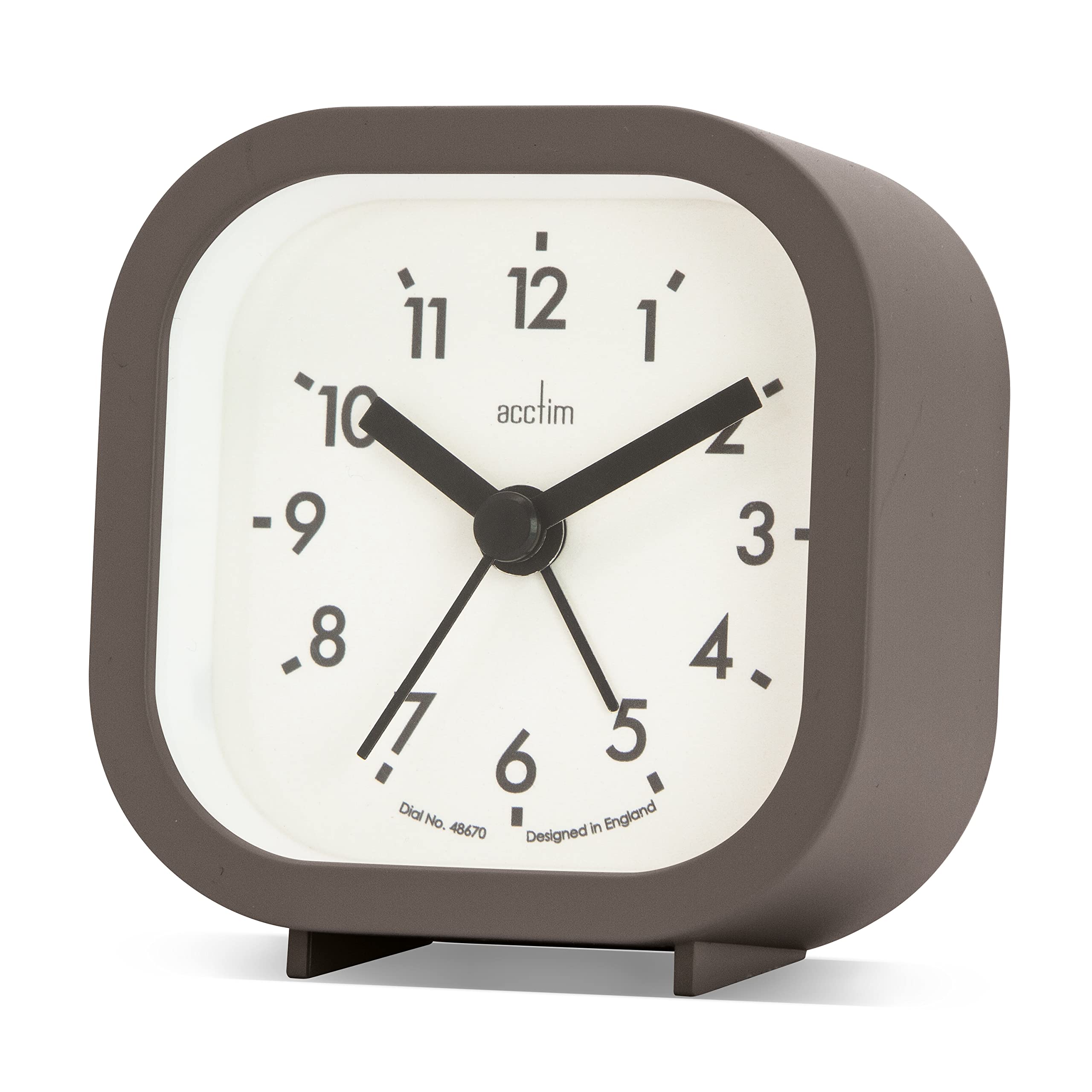 Acctim Robyn Mini Bedside Alarm Clock Grey