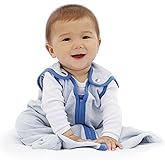 Baby Deedee 100% Cotton Sleeping Sack, Baby Sleeping Bag Wearable Blanket, Sleep Nest Lite, Infant and Toddler, Blue, Large (18-36 Month)