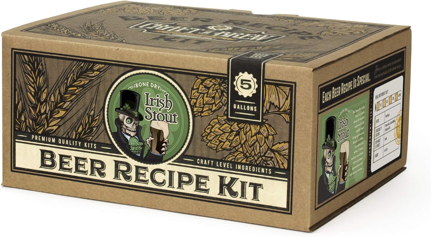Craft A Brew - Home Brewing Ingredient Kit (5 Gallons) (Bone Dry Irish Stout)