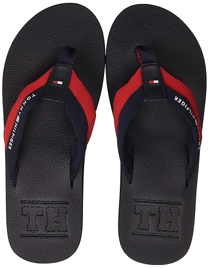 Tommy Hilfiger Herren Embossed Th Beach Sandal Zehentrenner