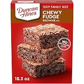 Duncan Hines Brownie Mix, Chewy Fudge, 18.3 oz. | Chewy fudge brownie mix; made with no artificial dyes; great for party desserts, bake sales, potlucks, and family treats