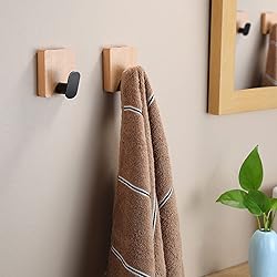 DELITON Towel Hooks Wall Mounted - Adhesive