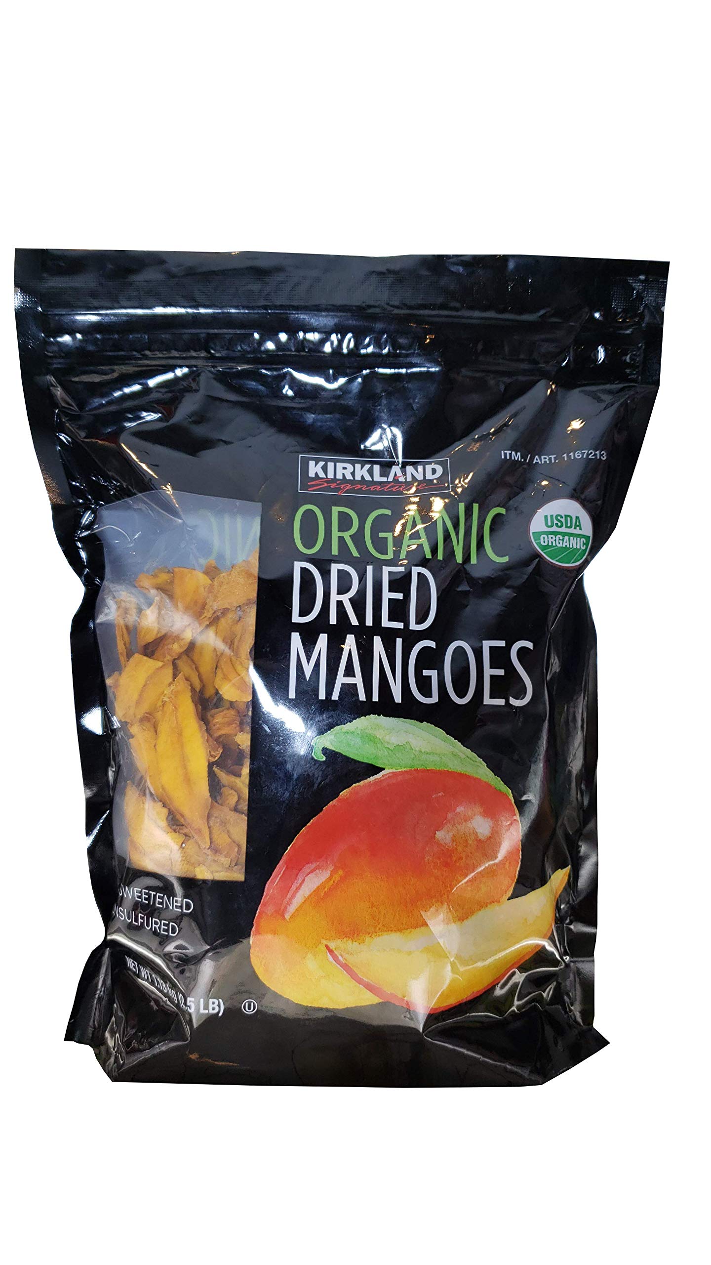 Mua Kirkland Organic Dried Mangoes Unsweetened 2.5LB Bag trên Amazon Mỹ