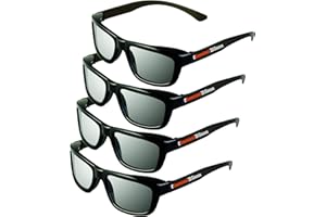 2D Glasses 4 Pack - Turns 3D Movies Back into 2D - eDimensional 4 Pairs for Passive 3D Televisions and for use in RealD 3D Theaters