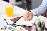 BIC Orange Fine Ballpoint Pens 0.8 mm Blue Ink Box of 20 view 2