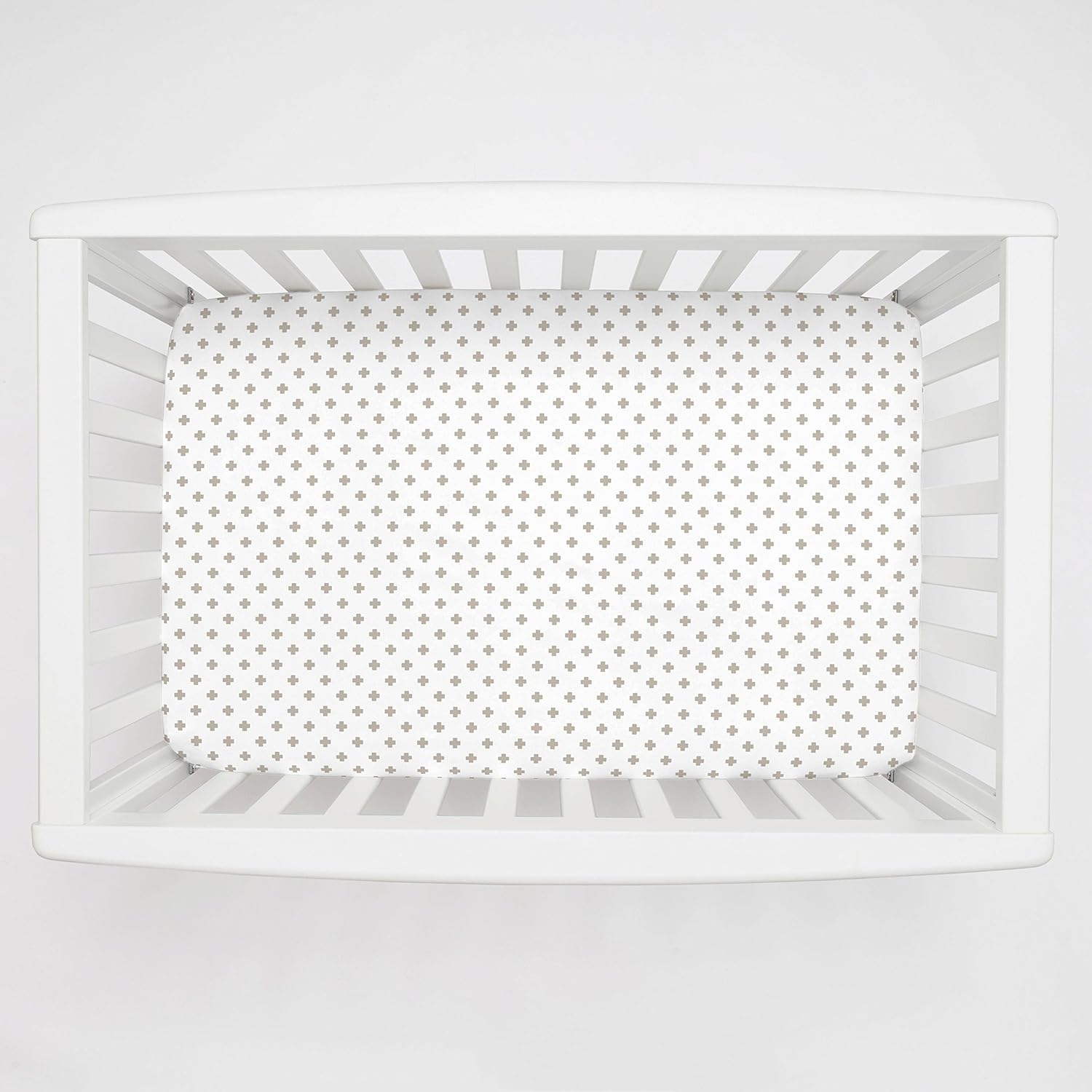 swiss cross crib sheet