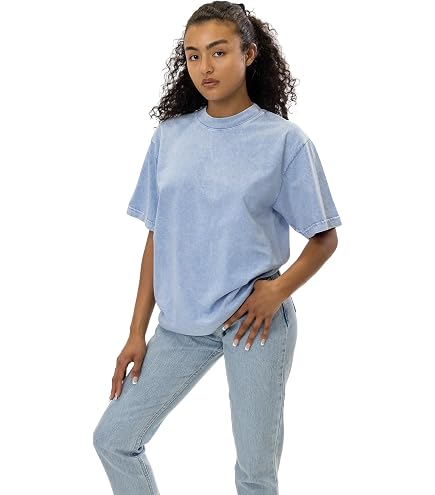 Amazon.com: The 1801-6.5oz Garment Dye Crew Neck T-Shirt, Durable