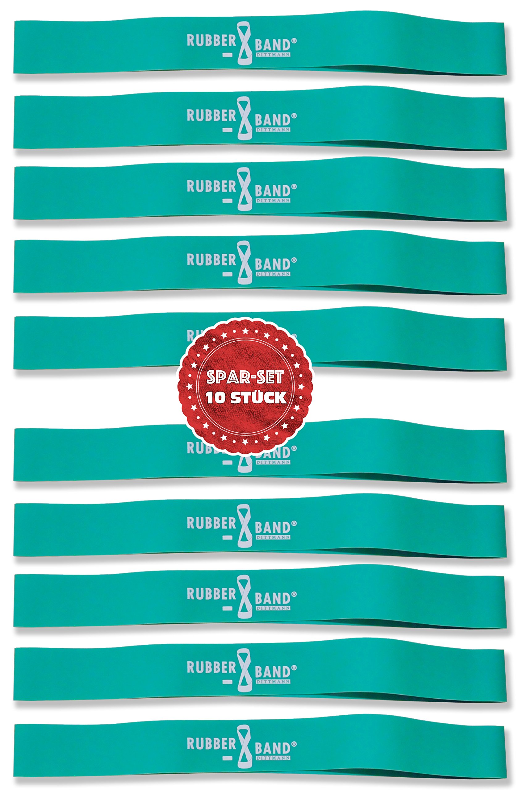 Set of 10 Dittmann rubber bands, strong