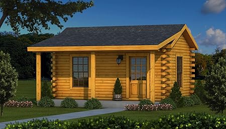 Amazon Com 12x20 Log Cabin Kit Stockade Home Improvement