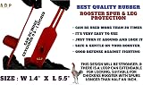 A.D.P. R4 Chicken Leg Spur Protectors Red Blue 2 Pairs Rooster Gamefowl view 2