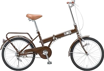 Amazon Raychell レイチェル インチ折りたたみ自転車 リアキャリア 前後フェンダー標準装備 ブラウン Of r レイチェル Raychell 折りたたみ自転車