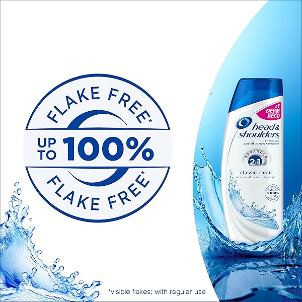 HEAD AND SHOULDERS CLASSIC CLEAN 2-IN-1 ANTI-DANDRUFF SHAMPOO + CONDITIONER 8.45 FL OZ