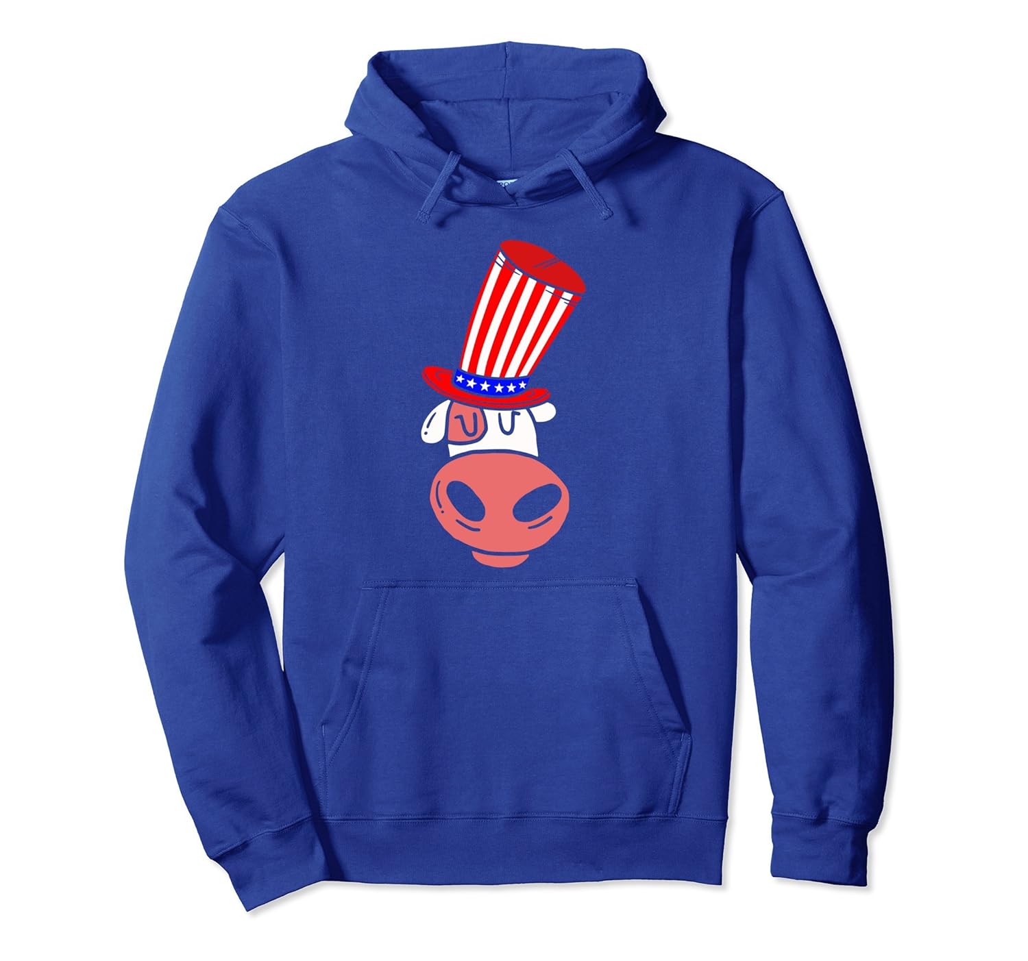 4th of July American Flag Patriot Cow Hoodie-AZP