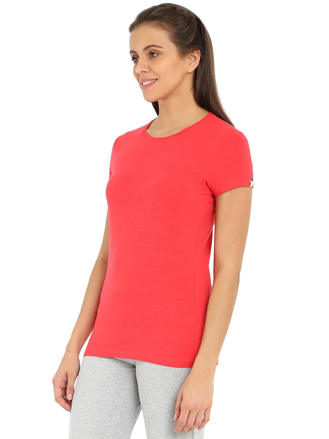 jockey women's cotton round neck t-shirt