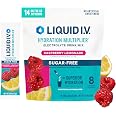 Liquid I.V. Sugar Free Electrolytes, Raspberry Lemonade,14 Count | Scientifically Formulated | Clinically Proven Hydration |