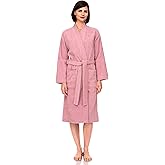 TowelSelections Womens Robe Cotton Kimono Bathrobe for Women Knee Length Terry Cloth Towel Robes for Women XS to 4X