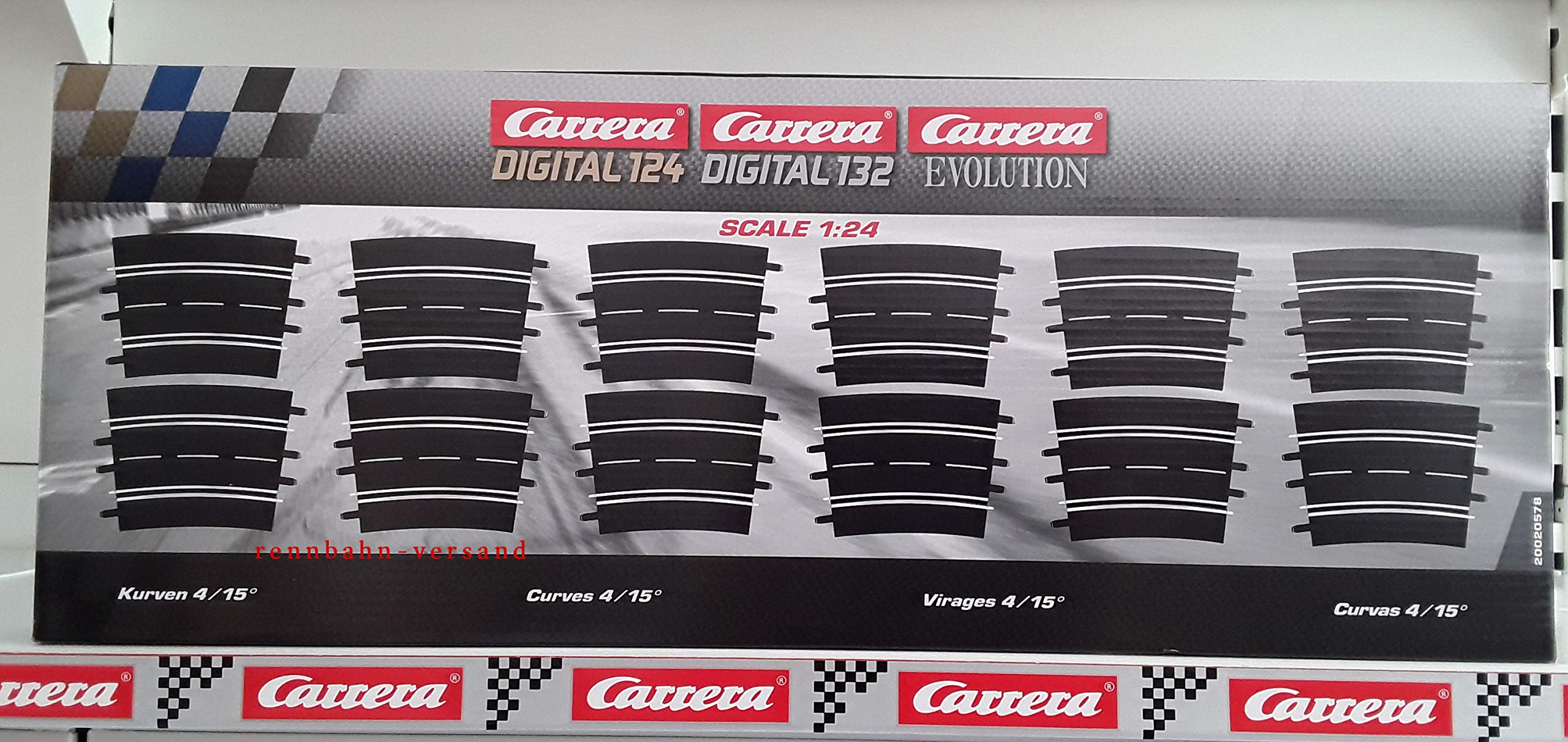 Carrera 20020578 Curves 4/15 ° (12) Slot Car Accessory