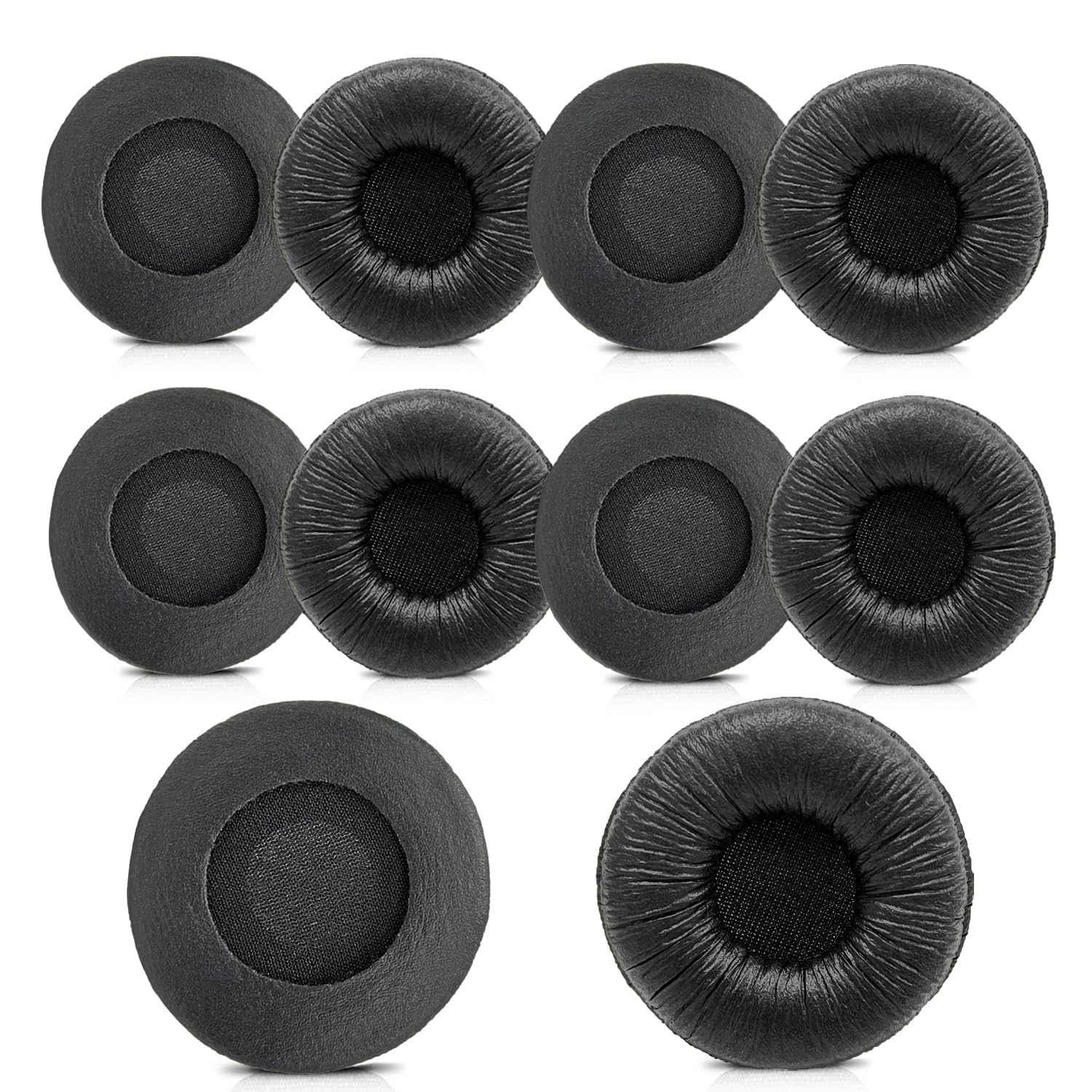 Photo 1 of Jabra Headset Ear Cushions, Earpads Replacement 50mm Ear Pad Covers for Jabra PRO 920 930 935 9450 GN 2000 BIZ 1500 2400II Plantronics Blackwire 3220 3320 C320 HW251N HW261N HW520 Headphones (10 Pack)