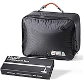Relime Apex Series Vacuum Bags for Travel Luggage, 180° Open, Reusable Compression Bags for travel Pack, Vacuum Seal Packing Cube for Cloth (1Medium No Pump)