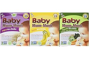 Baby Mum-Mum Variety Pack of 3 Original Banana and Vegetable 1.76 Oz Boxes