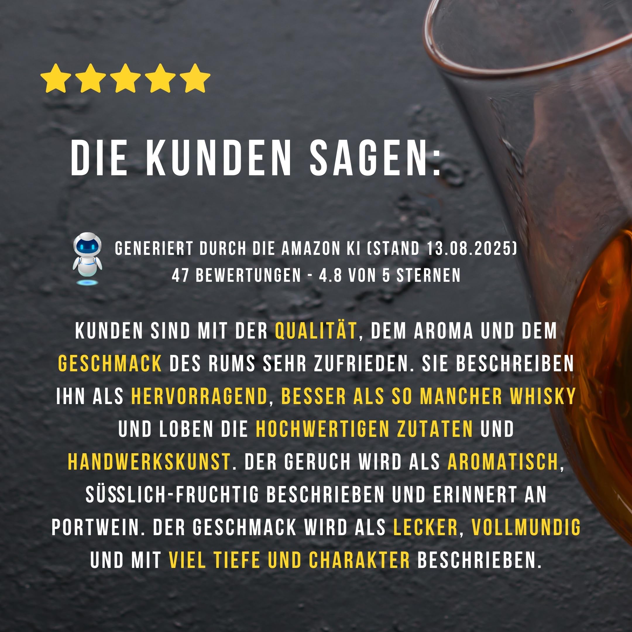 Rum I El Ron del Artesano I Ruby Cask I 8 Jahre I fassgereift I ohne Aromazusätze I 43,4% vol I 700ml 4