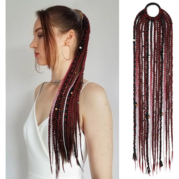 Hippie Haarverlängerung Mit Echten Federn – Handgemacht & Bunt Für Dreads & Zöpfe