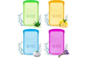 B BLOOMOAK 200pcs Portable Travel Hand Washing Paper Soap Sheets Skin Friendly Disposable Water Soluble, Great for Camping, Hiking Outdoor, Christmas Stocking Stuffer