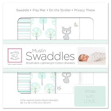 woodland swaddle blankets