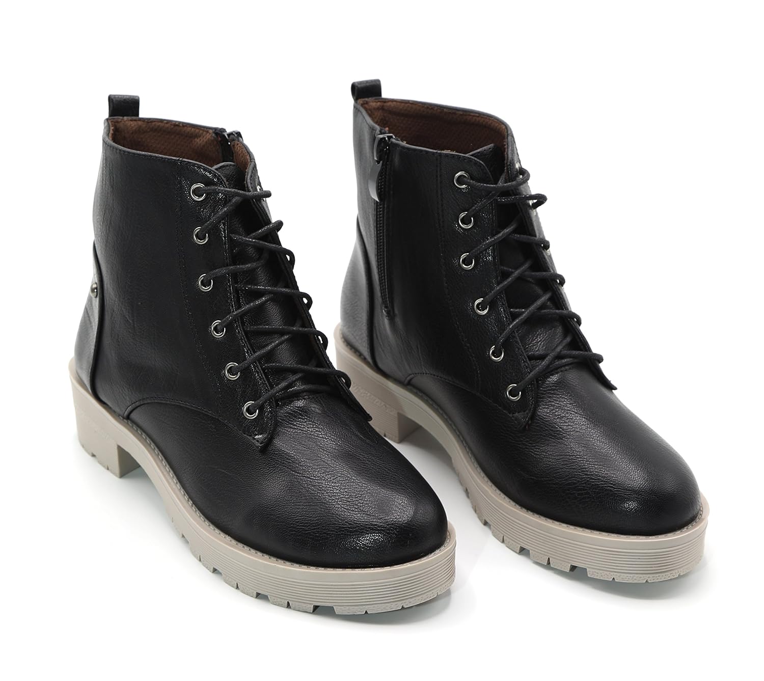 brauch women's black laces boots