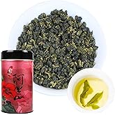XIXICHA Taiwan Tea Alishan Oolong Tea Loose Leaf Taiwanese Green Oolong Tea Taiwan Loose Leaf Health and Delicious Multiple Brewing 150g/5.3oz 阿里山 乌龙茶