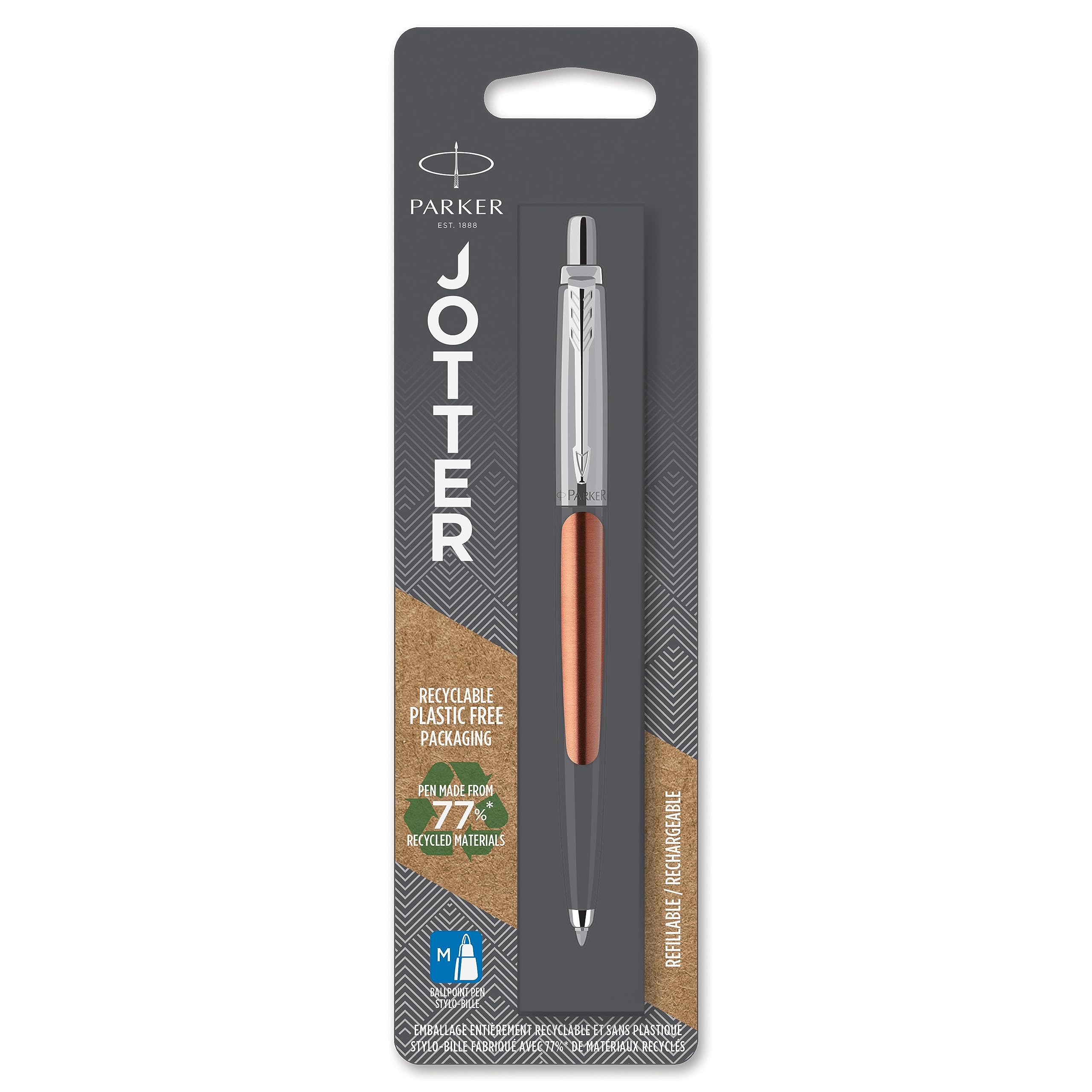 Parker Jotter Ballpoint Pen | Chelsea Orange | Medium Point Blue Ink