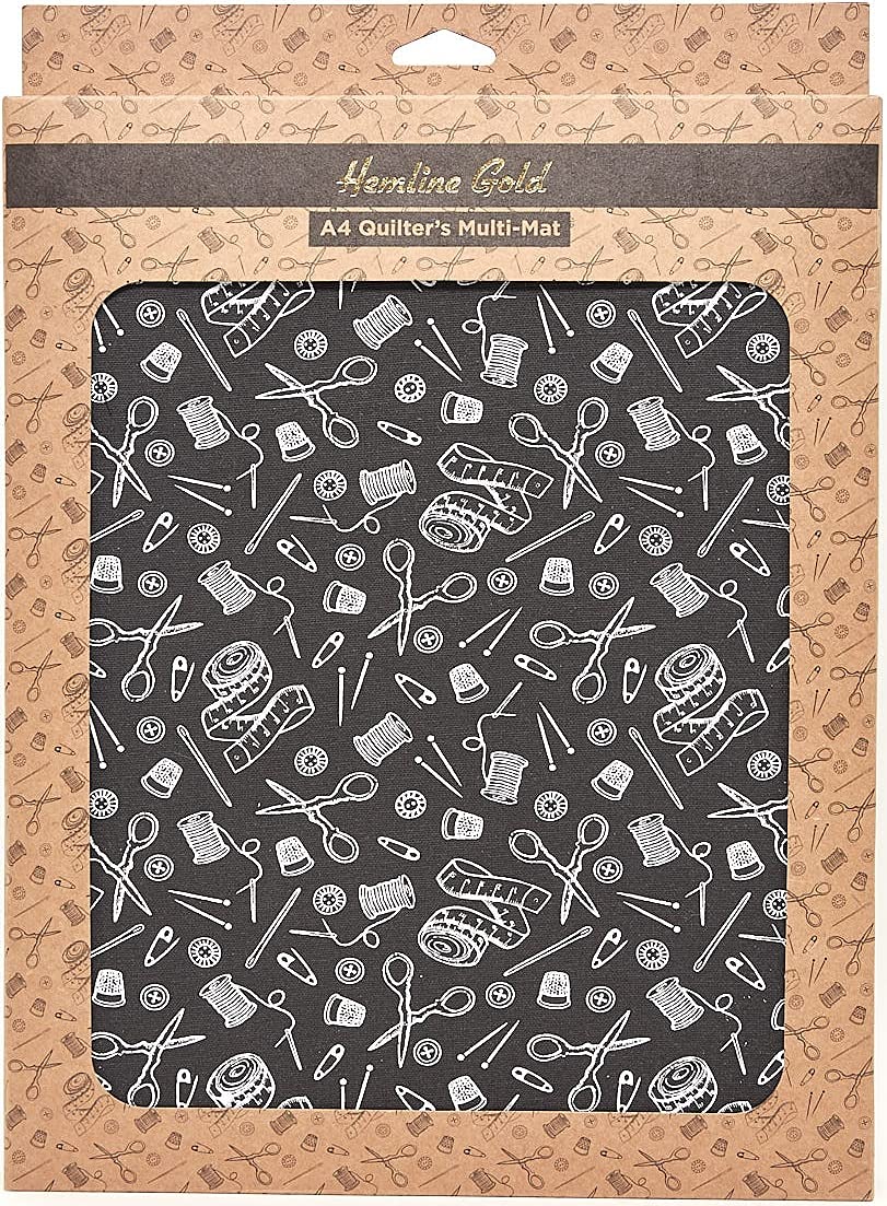 Hemline Gold Quilters Multi-Mat: A4 (30 x 24cm): Hemline Gold Notions Print