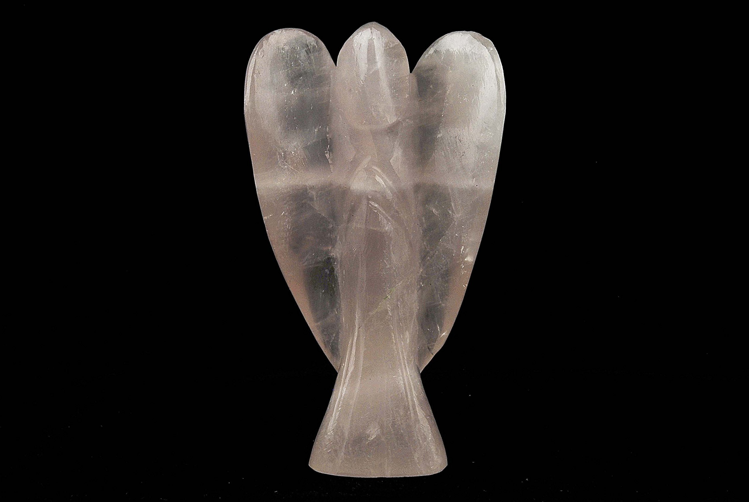 Powerful Rose Quartz Fairy Angel Feng Shui Crystal Healing Love Peace Reiki Guardian Gift Harmony Meditation Gemstone